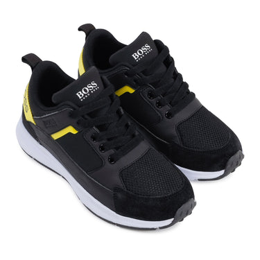 Tenis BOSS negros para niños y adolescentes